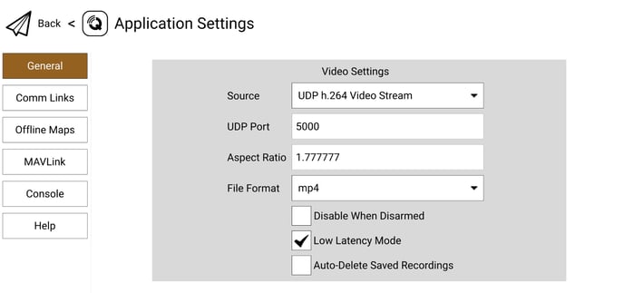 A screenshot of a video settings
Description automatically generated